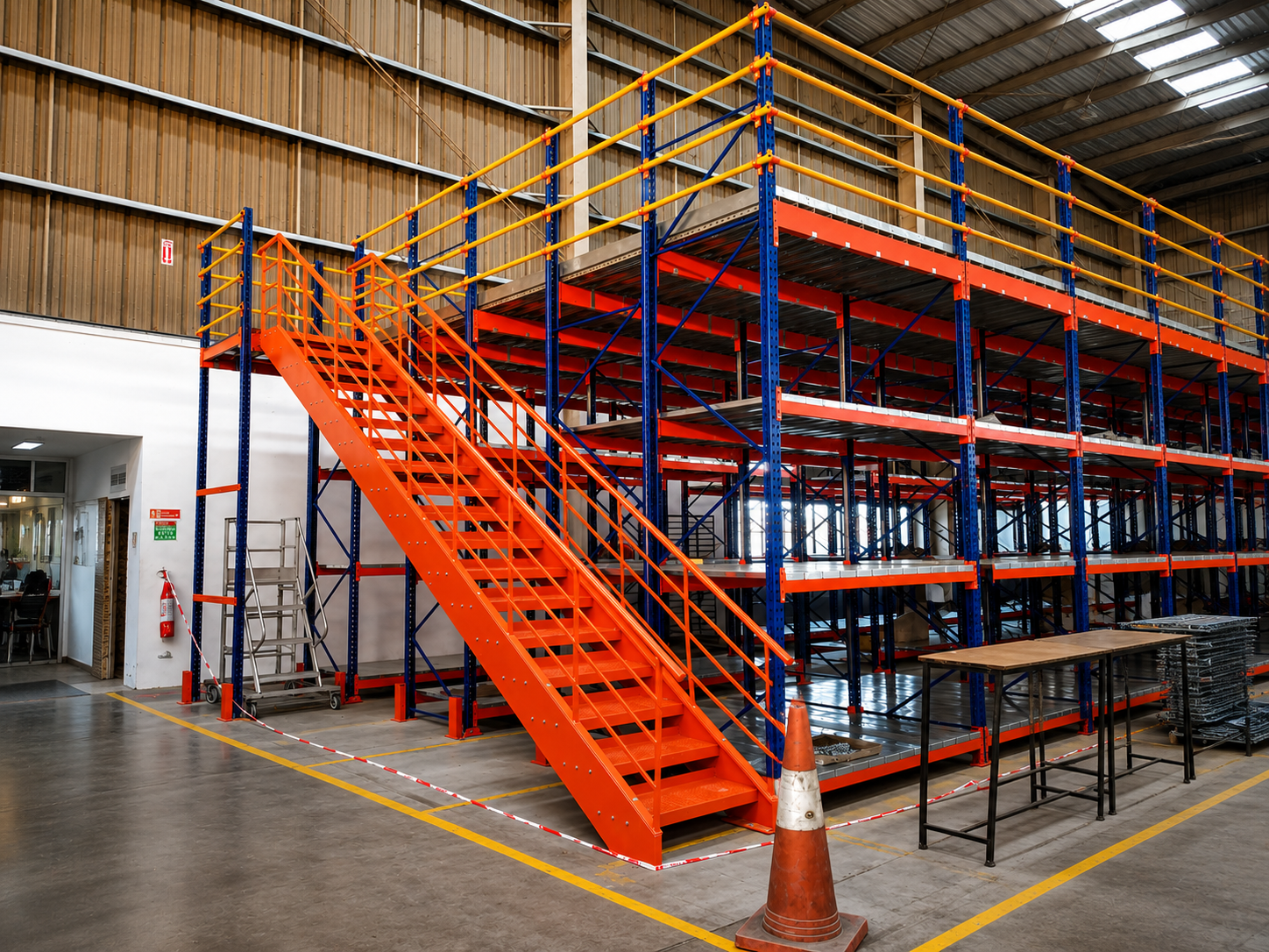 Modular mezzanine floors supplier in UAE warehouse